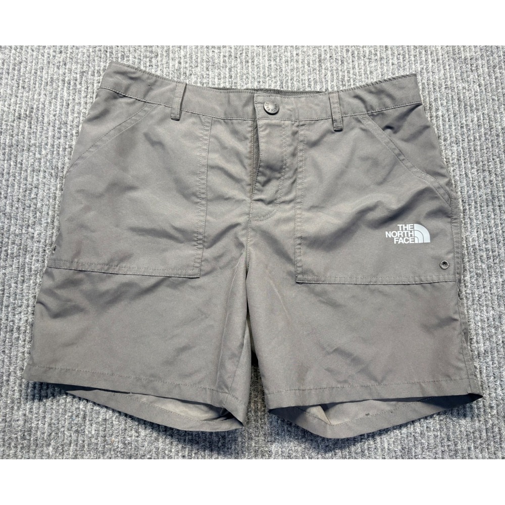 The North Face Girls FlashDry Hiking Shorts Gray Size L 14/16 Active Outdoor